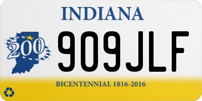 IN license plate 909JLF