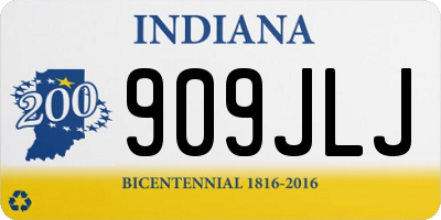 IN license plate 909JLJ