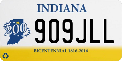 IN license plate 909JLL