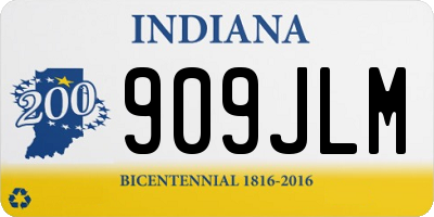 IN license plate 909JLM