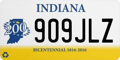 IN license plate 909JLZ
