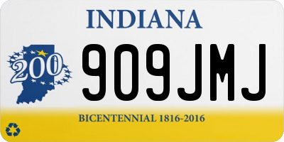 IN license plate 909JMJ