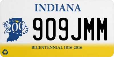 IN license plate 909JMM