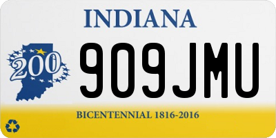 IN license plate 909JMU