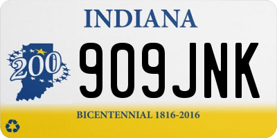 IN license plate 909JNK