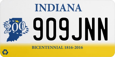 IN license plate 909JNN