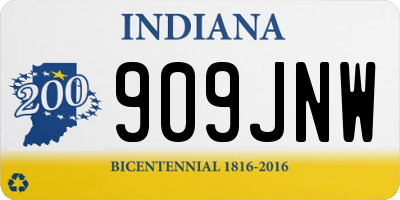 IN license plate 909JNW