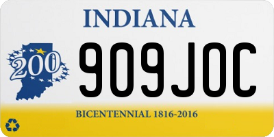 IN license plate 909JOC