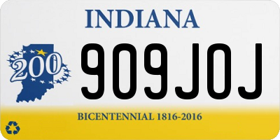 IN license plate 909JOJ