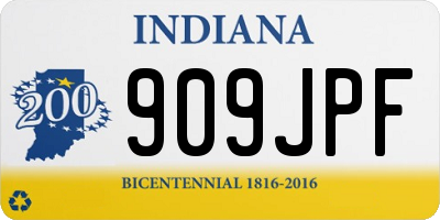 IN license plate 909JPF