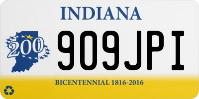 IN license plate 909JPI