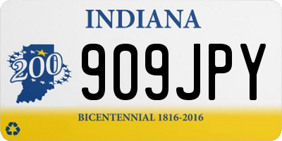 IN license plate 909JPY
