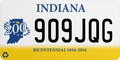 IN license plate 909JQG