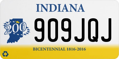 IN license plate 909JQJ
