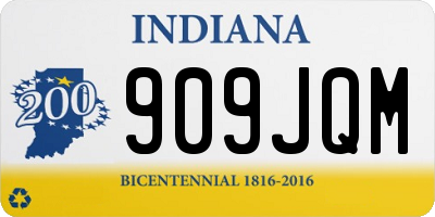 IN license plate 909JQM