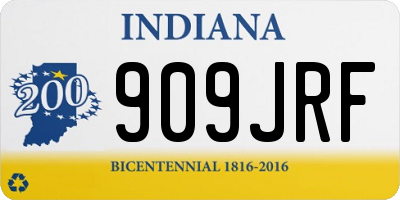 IN license plate 909JRF