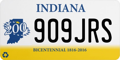 IN license plate 909JRS