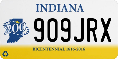 IN license plate 909JRX