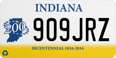 IN license plate 909JRZ