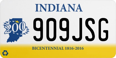 IN license plate 909JSG
