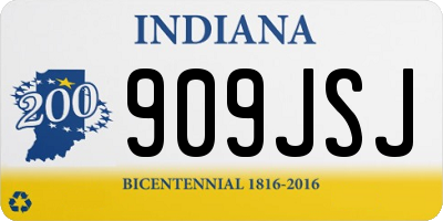 IN license plate 909JSJ