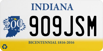 IN license plate 909JSM