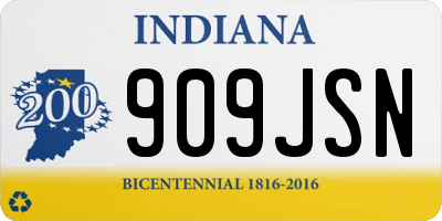IN license plate 909JSN