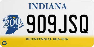 IN license plate 909JSQ
