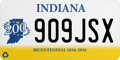 IN license plate 909JSX