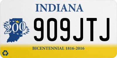 IN license plate 909JTJ