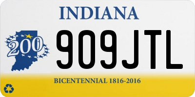IN license plate 909JTL