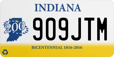 IN license plate 909JTM