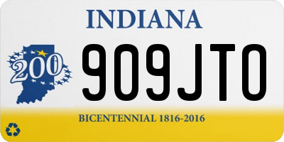 IN license plate 909JTO