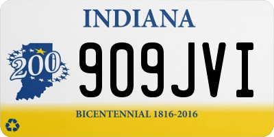 IN license plate 909JVI