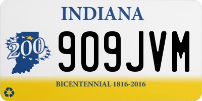 IN license plate 909JVM