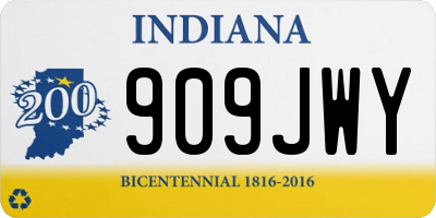 IN license plate 909JWY