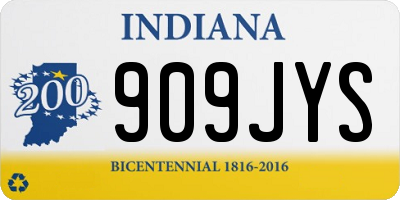 IN license plate 909JYS