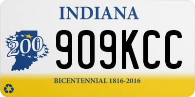 IN license plate 909KCC