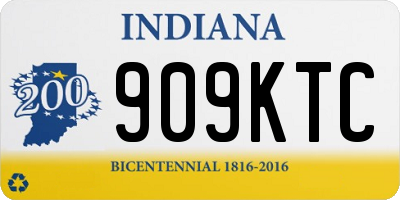 IN license plate 909KTC