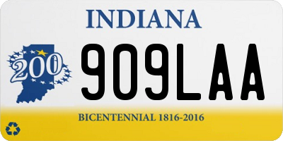 IN license plate 909LAA