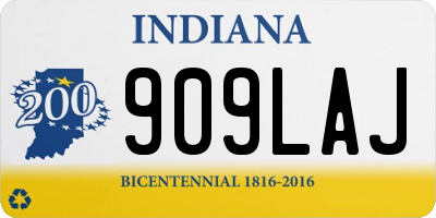 IN license plate 909LAJ
