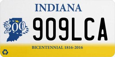 IN license plate 909LCA