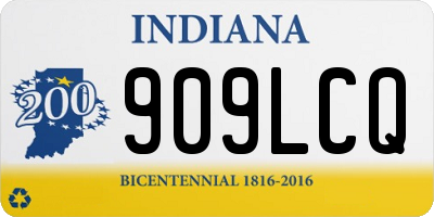 IN license plate 909LCQ