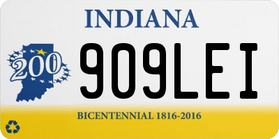 IN license plate 909LEI