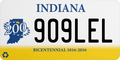 IN license plate 909LEL