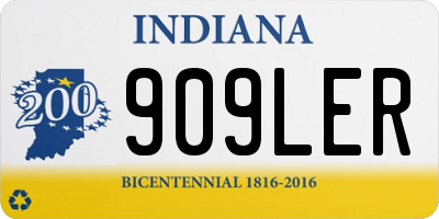 IN license plate 909LER