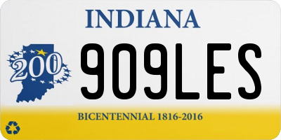IN license plate 909LES