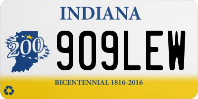 IN license plate 909LEW