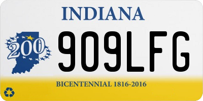 IN license plate 909LFG