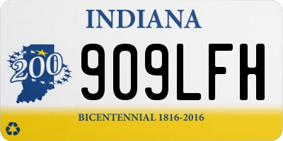 IN license plate 909LFH
